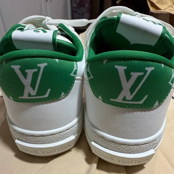 Authentic Louis Vuitton Charlie sneaker white & green